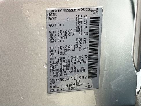 Used 2021 Nissan Murano Platinum w/ Cargo Package FWD image 34