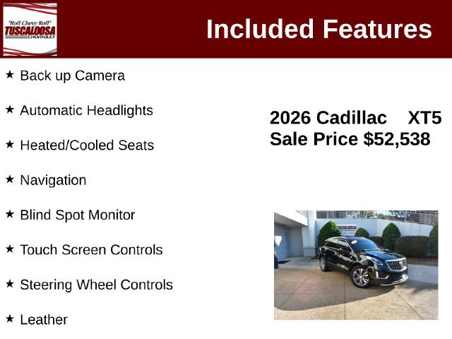 Used 2026 Cadillac XT5 Premium Luxury w/ Driver Assist Package FWD image 6