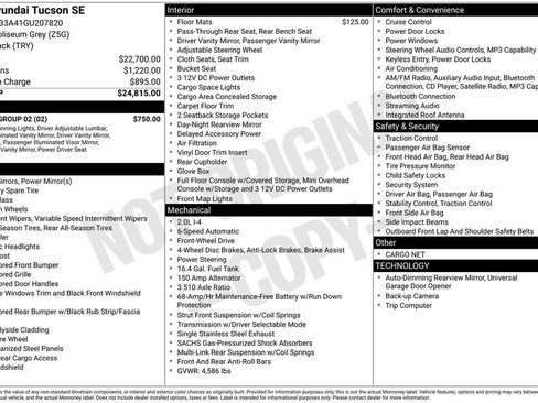 Used 2016 Hyundai Tucson SE w/ Option Group 02 image 8
