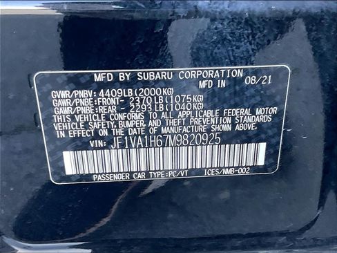 Used 2021 Subaru WRX Limited w/ Popular Package #1 image 32