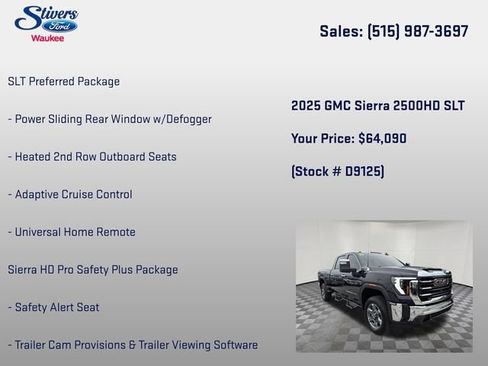 Used 2025 GMC Sierra 2500 SLT AWD/4WD image 34