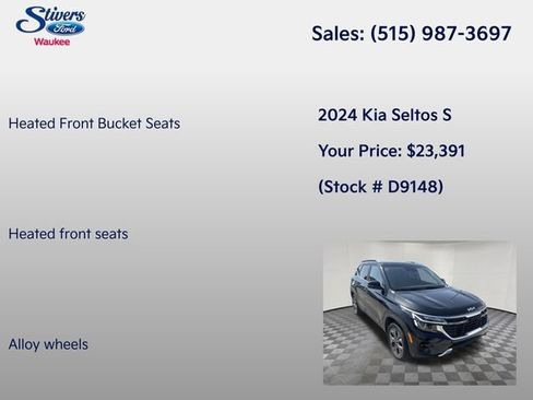 Used 2024 Kia Seltos S AWD/4WD image 16