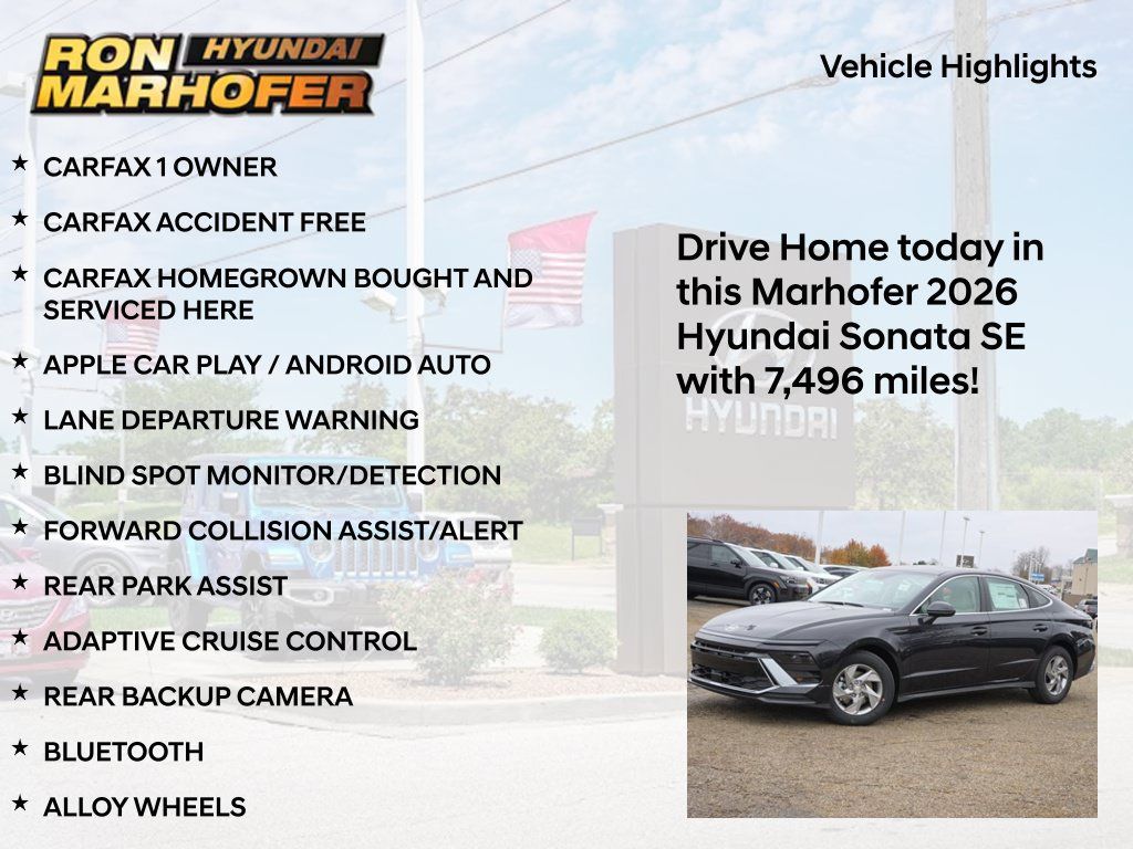 Certified 2026 Hyundai Sonata SE FWD image 15