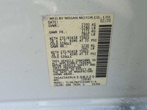 Used 2020 Nissan Murano S w/ Technology Package image 29