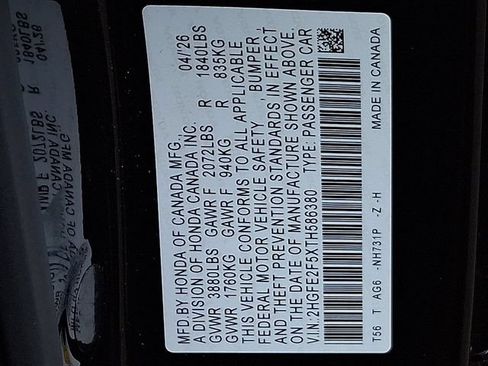 Certified 2026 Honda Civic Sport image 28