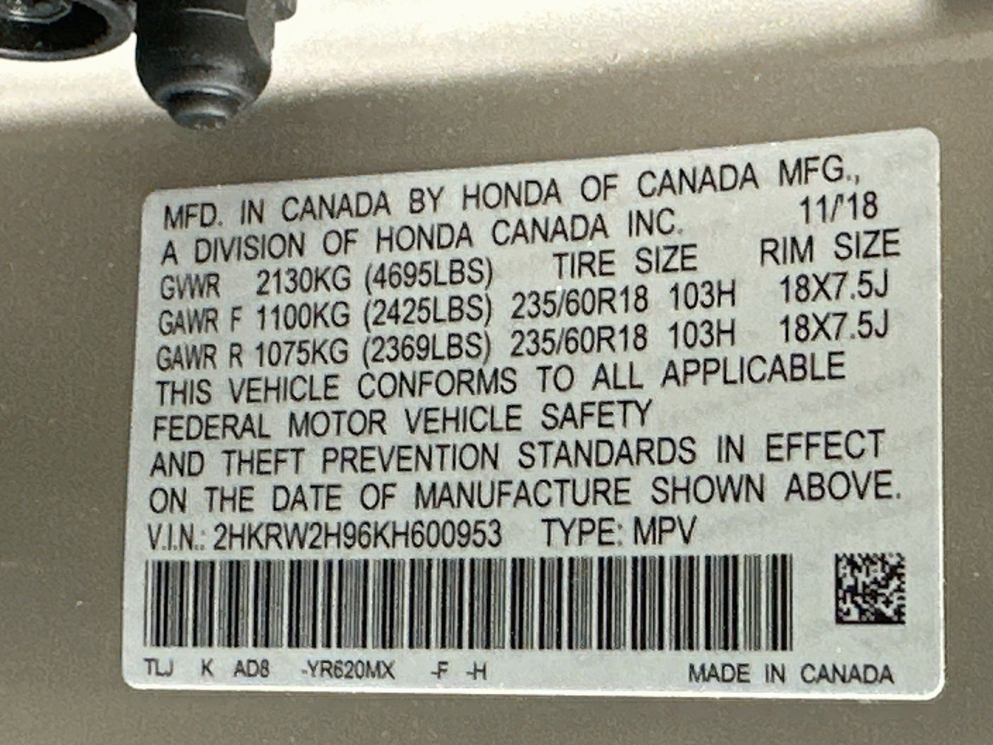 Used 2019 Honda CR-V Touring image 12
