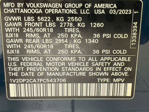 Used 2023 Volkswagen Atlas SE image 19