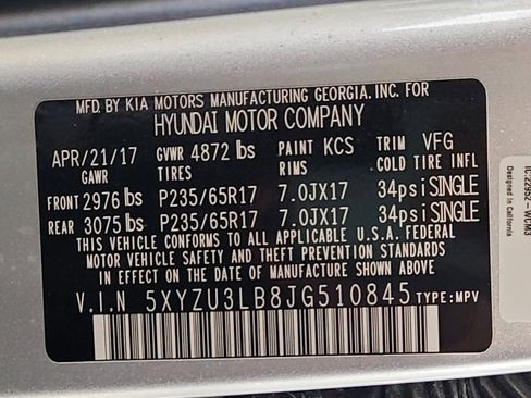 Used 2018 Hyundai Santa Fe Sport w/ 2.4L Value Package 02 FWD image 33