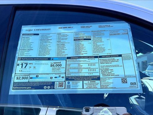 New 2026 Chevrolet Tahoe LT w/ Comfort Package AWD/4WD image 13