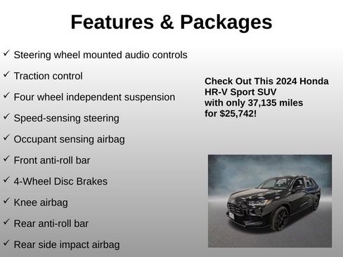 Certified 2024 Honda HR-V Sport image 12