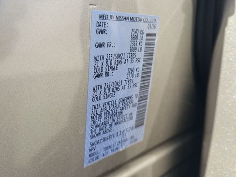 New 2026 Nissan Murano Platinum w/ Cargo Package image 38