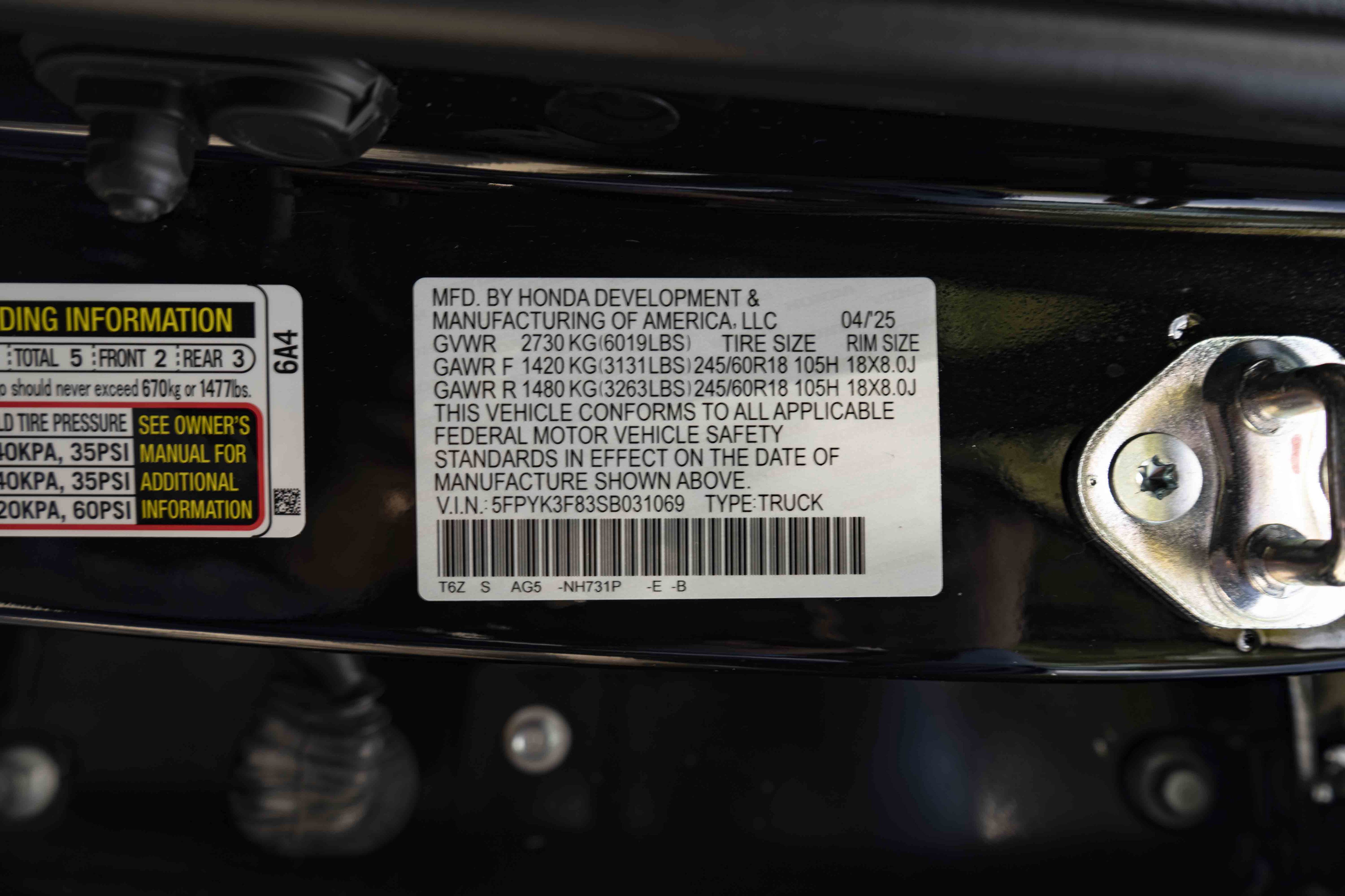 Used 2025 Honda Ridgeline Black Edition image 45