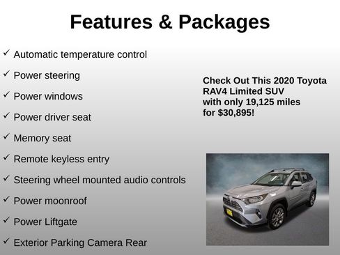Used 2020 Toyota RAV4 Limited AWD/4WD image 8