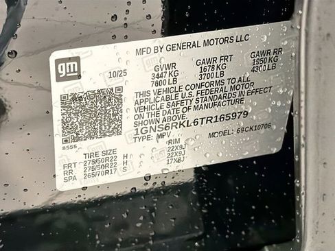 New 2026 Chevrolet Tahoe RST w/ RST Capability Package AWD/4WD image 29