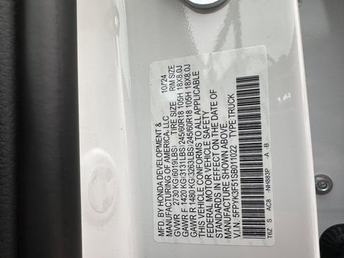 New 2025 Honda Ridgeline RTL image 37