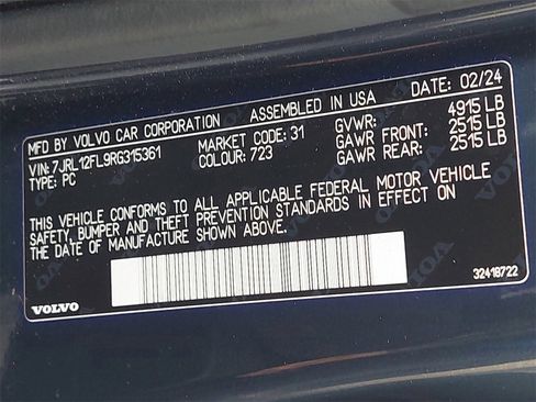 Used 2024 Volvo S60 B5 Plus image 44