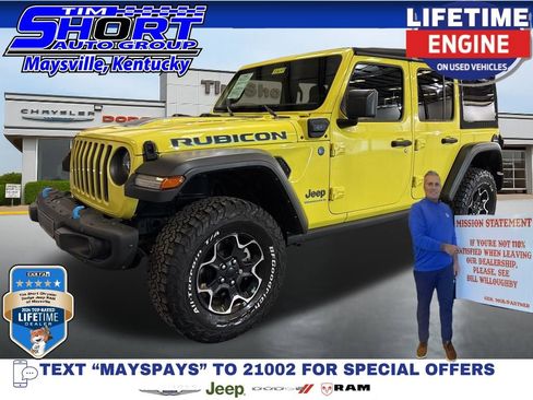 Used 2023 Jeep Wrangler Unlimited Rubicon 4xe w/ Steel Bumper Group AWD/4WD image 1