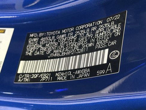 Certified 2023 Lexus UX 250h F Sport w/ Accessory Package (Z2) FWD image 29