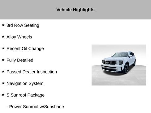 Certified 2024 Kia Telluride S w/ S Sunroof Package AWD/4WD image 19