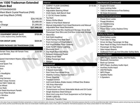 Used 2017 RAM 1500 Tradesman w/ Popular Equipment Group AWD/4WD image 2