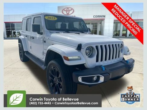 Used 2023 Jeep Wrangler Unlimited Sahara w/ Cold Weather Group AWD/4WD image 1