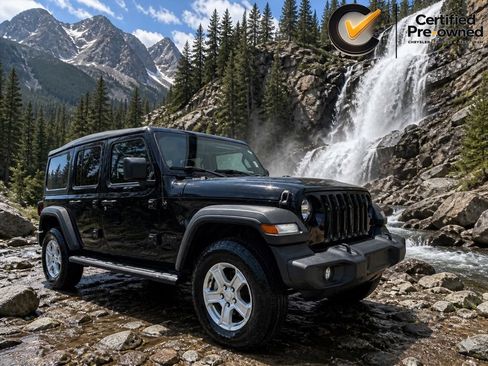 Certified 2022 Jeep Wrangler Unlimited Sport AWD/4WD image 1