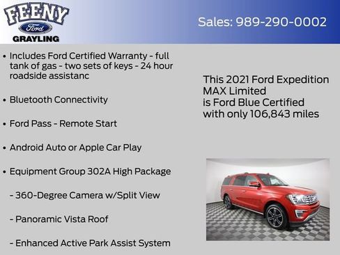 Used 2021 Ford Expedition Max Limited AWD/4WD image 9