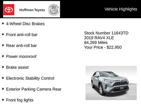 Used 2019 Toyota RAV4 XLE AWD/4WD image 20
