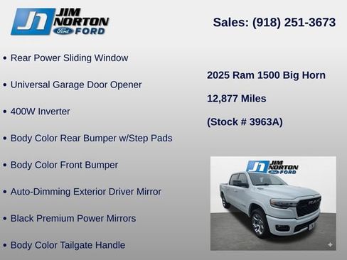 Used 2025 RAM 1500 Big Horn AWD/4WD image 16