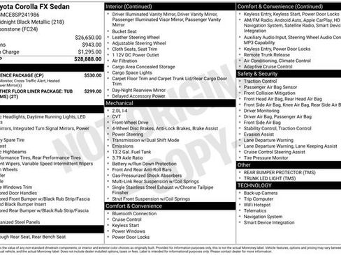 Used 2025 Toyota Corolla FX w/ Convenience Package FWD image 3
