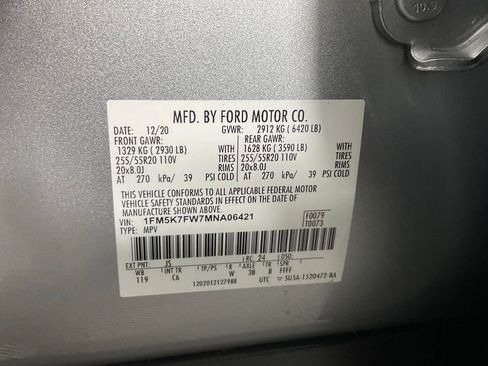 Used 2021 Ford Explorer Limited w/ Hybrid Equipment Group 310A RWD image 26