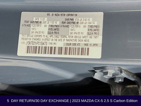 Used 2023 MAZDA CX-5 Carbon Edition image 39