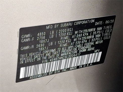 Used 2020 Subaru Outback Limited image 30