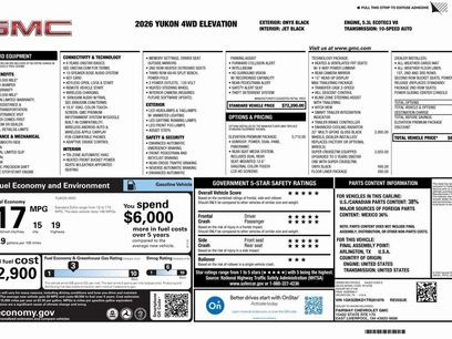 New 2026 GMC Yukon Elevation w/ Elevation Premium Package