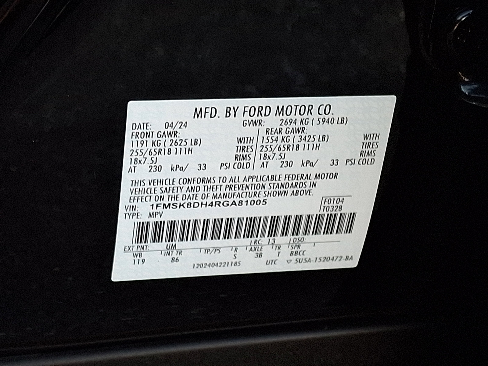 Used 2024 Ford Explorer XLT AWD/4WD image 27