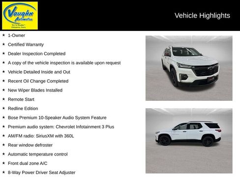 Certified 2023 Chevrolet Traverse Premier w/ Redline Edition image 2