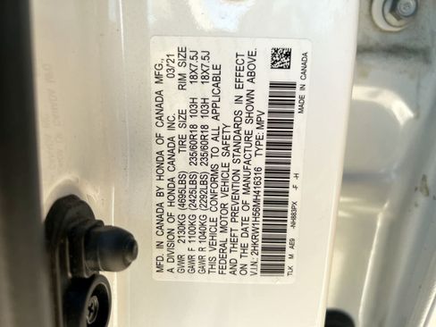 Used 2021 Honda CR-V EX image 2