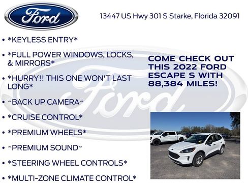 Certified 2022 Ford Escape S image 12