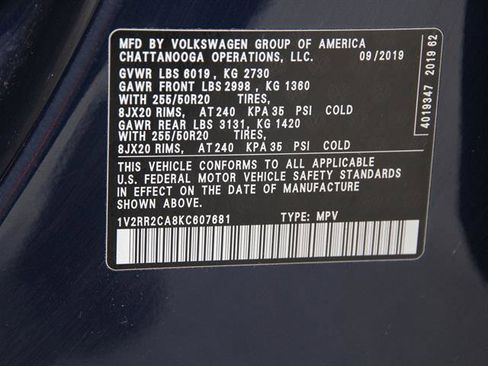 Used 2019 Volkswagen Atlas SEL R-Line image 24