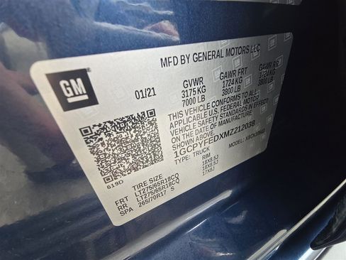 Used 2021 Chevrolet Silverado 1500 LT Trail Boss w/ Convenience Package II AWD/4WD image 32