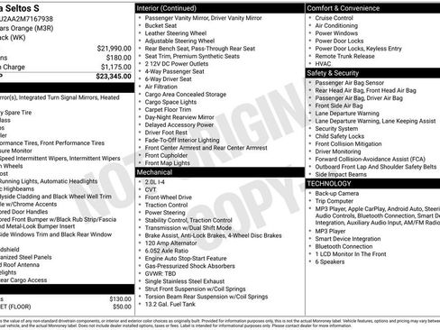 Certified 2021 Kia Seltos S FWD image 2