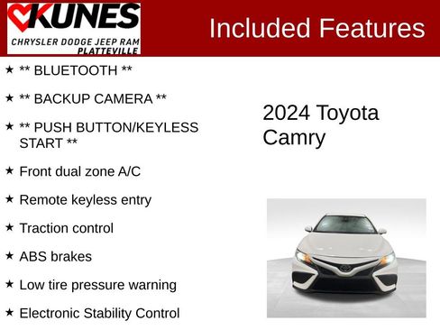 Used 2024 Toyota Camry SE image 2