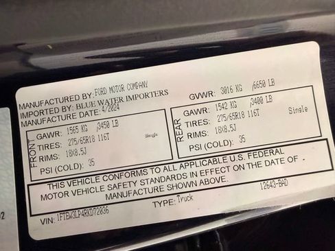 Used 2024 Ford F150 XLT w/ XLT Black Appearance Package AWD/4WD image 55