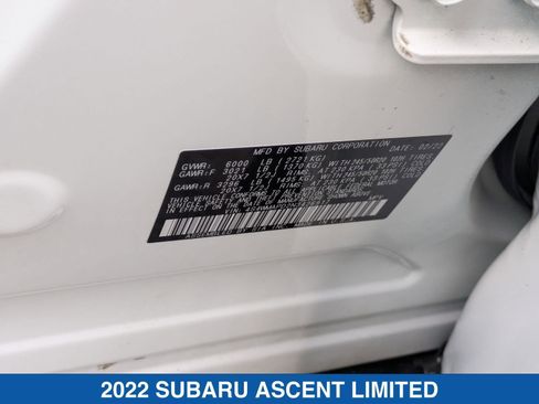 Used 2022 Subaru Ascent Limited w/ Technology Package image 41