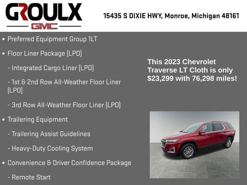 Used 2023 Chevrolet Traverse LT image 8