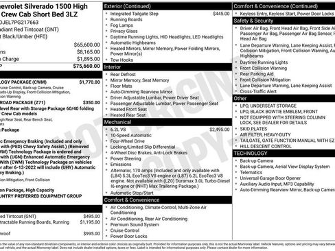 Used 2023 Chevrolet Silverado 1500 High Country w/ Technology Package image 12