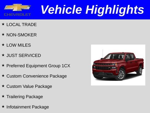 Used 2019 Chevrolet Silverado 1500 Custom w/ Custom Value Package image 2