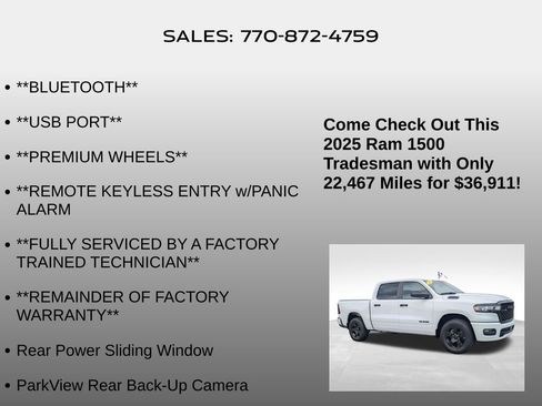 Used 2025 RAM 1500 Tradesman w/ Night Edition AWD/4WD image 15