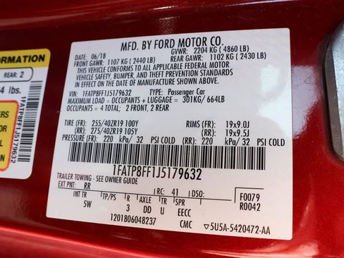 Used 2018 Ford Mustang GT Premium w/ GT Performance Package image 39