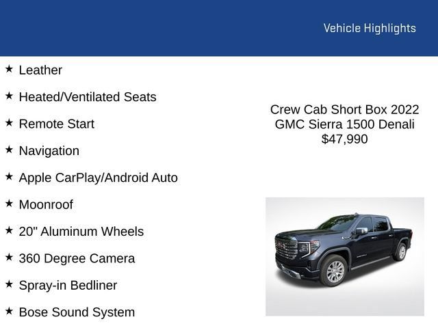 Used 2022 GMC Sierra 1500 Denali AWD/4WD image 2